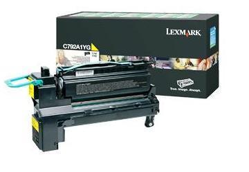 Toner Laser Lexmark C792A1YG Yellow Standard Yield 6K Pgs