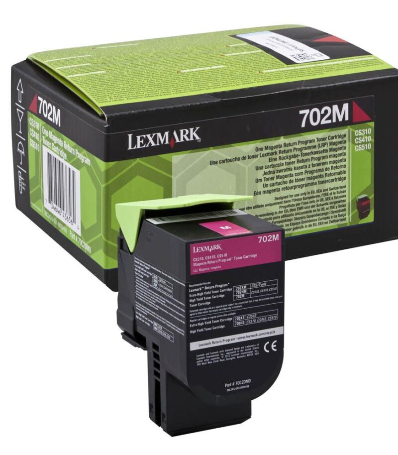 Toner Laser Lexmark 70C20M0 Standard Magenta -1k Pgs