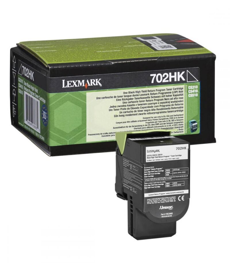 Toner Laser Lexmark 70C2HK0 High Yield Black -4k Pgs