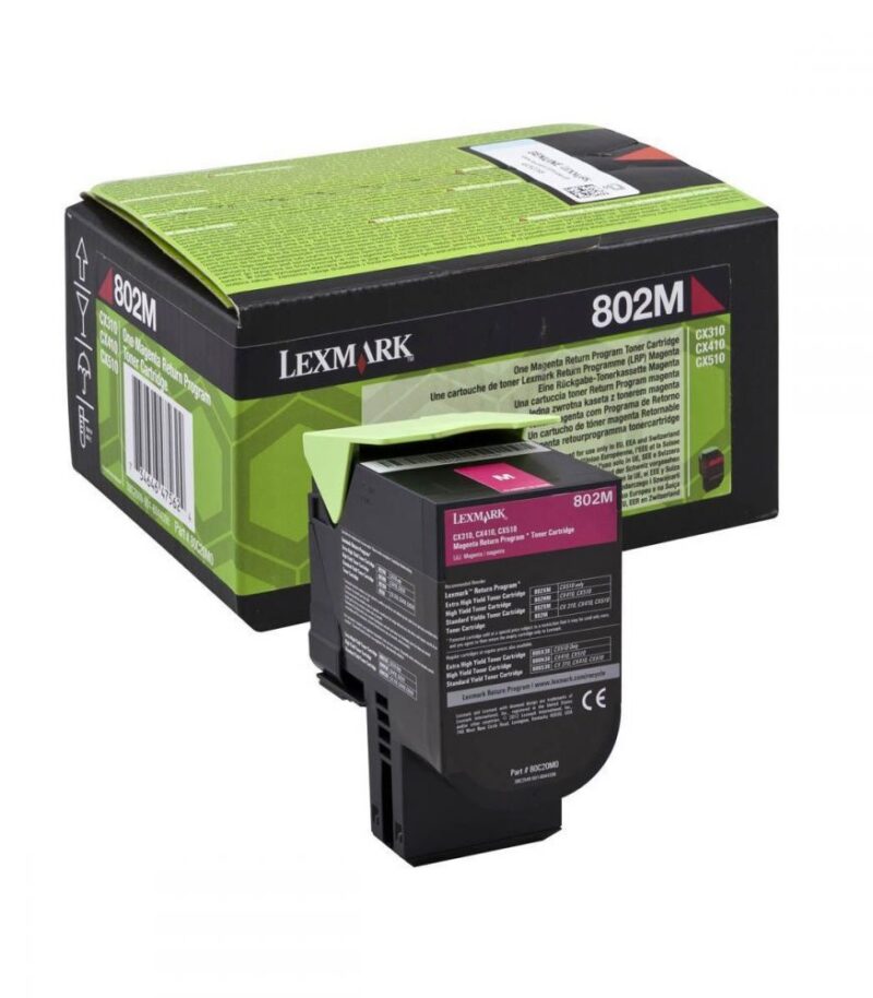 Toner Laser Lexmark 80C20M0 Low Magenta -1k Pgs