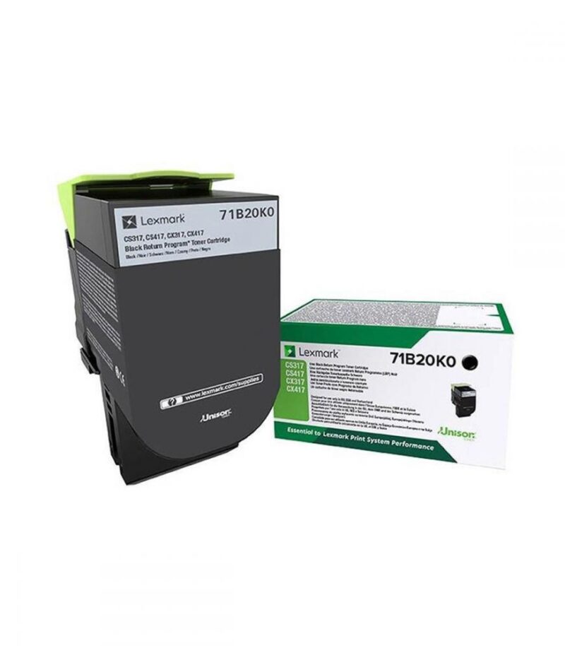 Toner Laser Lexmark 71B20K0 Standard Black -3k Pgs