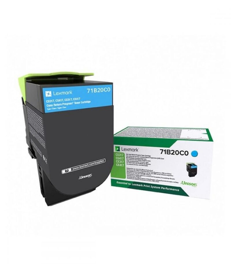 Toner Laser Lexmark 71B20C0 Standard Cyan -2.3k Pgs