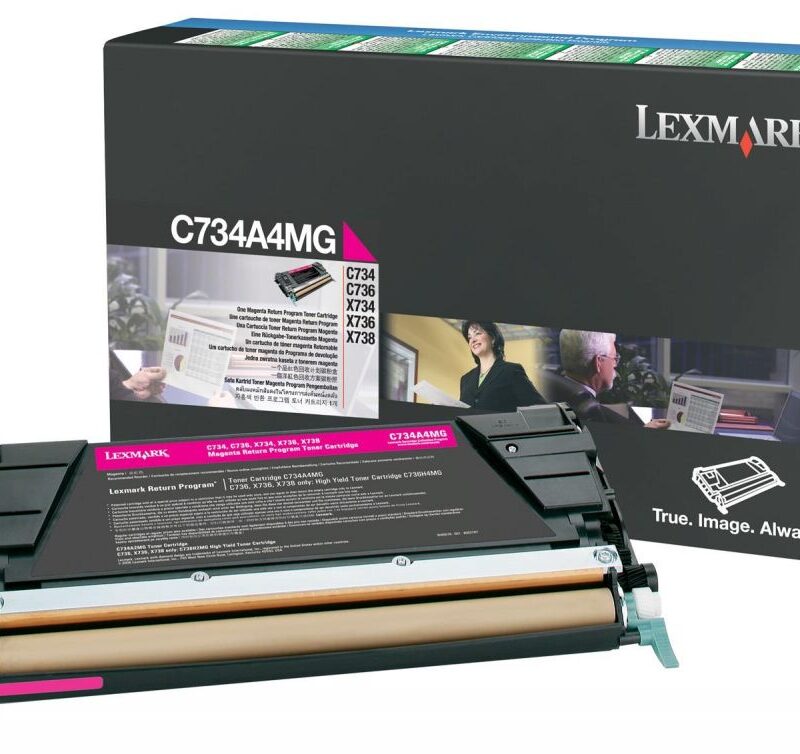 Toner Laser Lexmark C734A6M Magenta Standard 6K Pgs