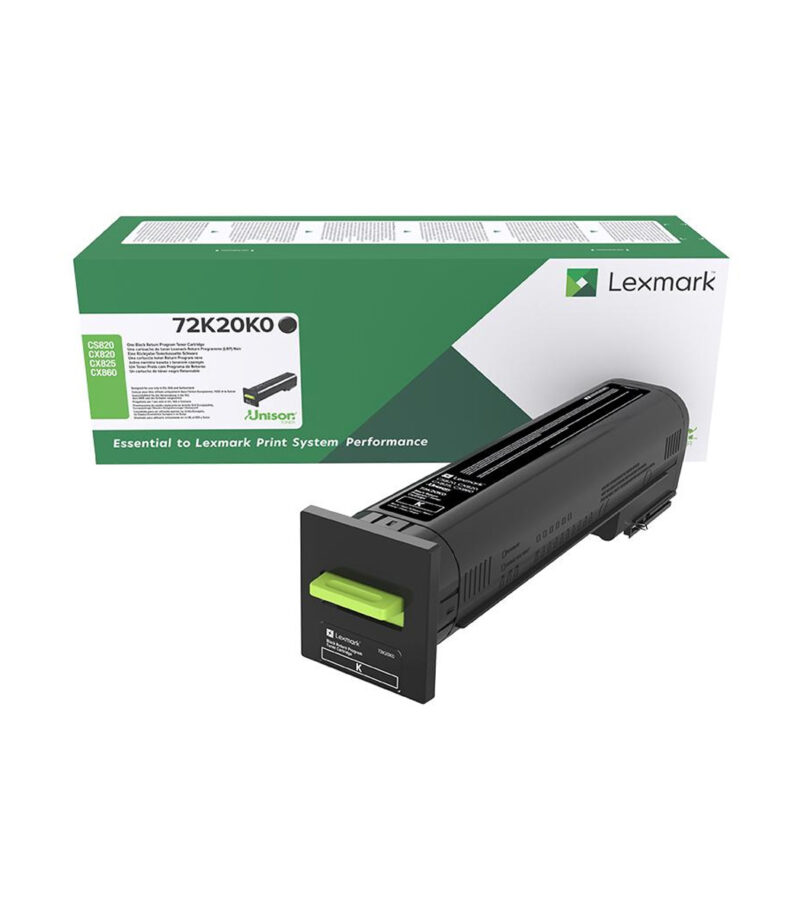 Toner Laser Lexmark 72K20K0 Standard Black -8k Pgs