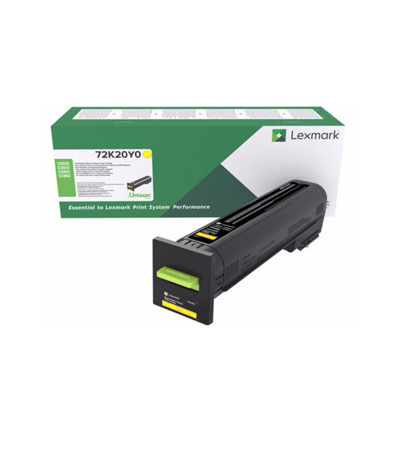 Toner Laser Lexmark 72K20Y0 Standard Yellow -8k Pgs