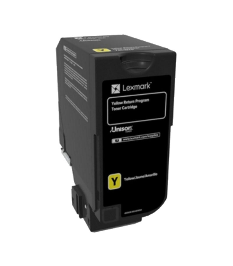 Toner Laser Lexmark 74C2HY0 High Yield Yellow -12k Pgs
