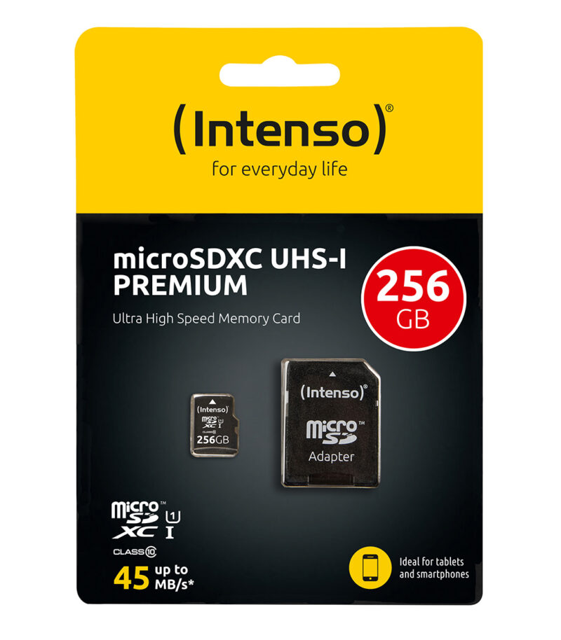 Intenso 256GB Micro SD - UHS-I - PREMIUM