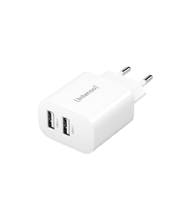 Intenso Power Adapter W24AA 2xUSB-A 24 Watt white - 7802412