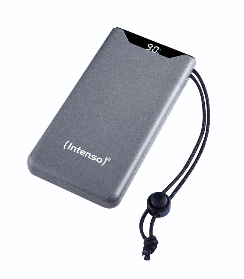 Intenso F10000 Power Bank 10000mAh 20W με Θύρα USB-A και Θύρα USB-C Quick Charge 3.0 Grey - 7332034