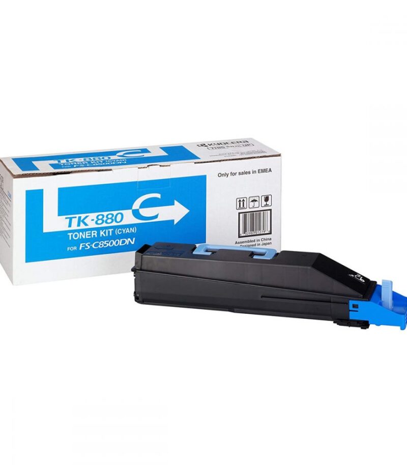 Toner Laser Kyocera Mita TK-880C Cyan - 18K Pgs