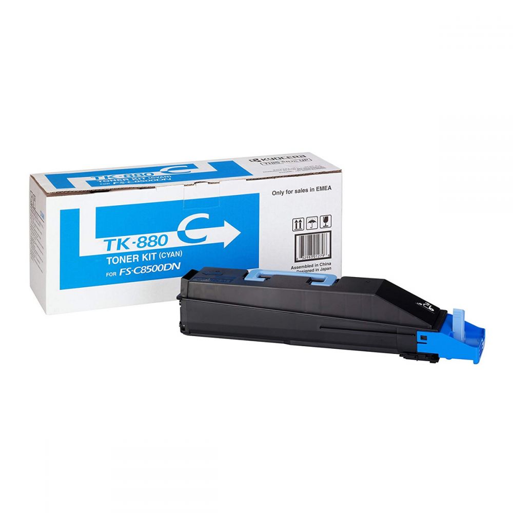 Toner Laser Kyocera Mita TK-880C Cyan - 18K Pgs