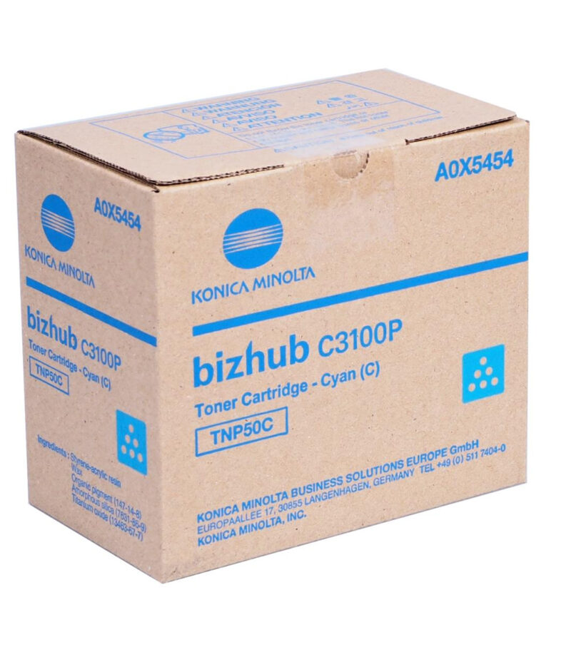 Toner Laser Konica-Minolta BizHub C3100P TNP-50C Cyan 5k