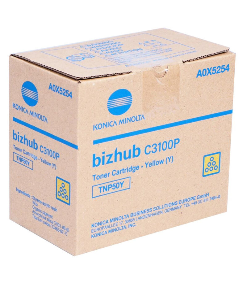Toner Laser Konica-Minolta BizHub C3100P TNP-50Y Yellow 5k