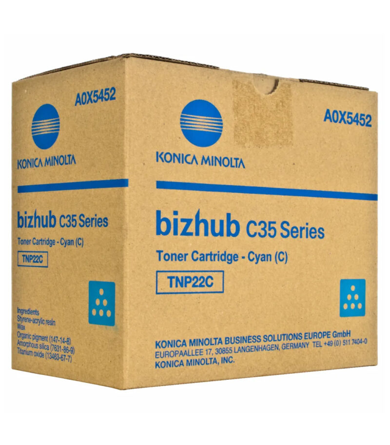 Toner Laser Konica-Minolta TNP22C (A0X5452) Cyan - 6Κ Pgs