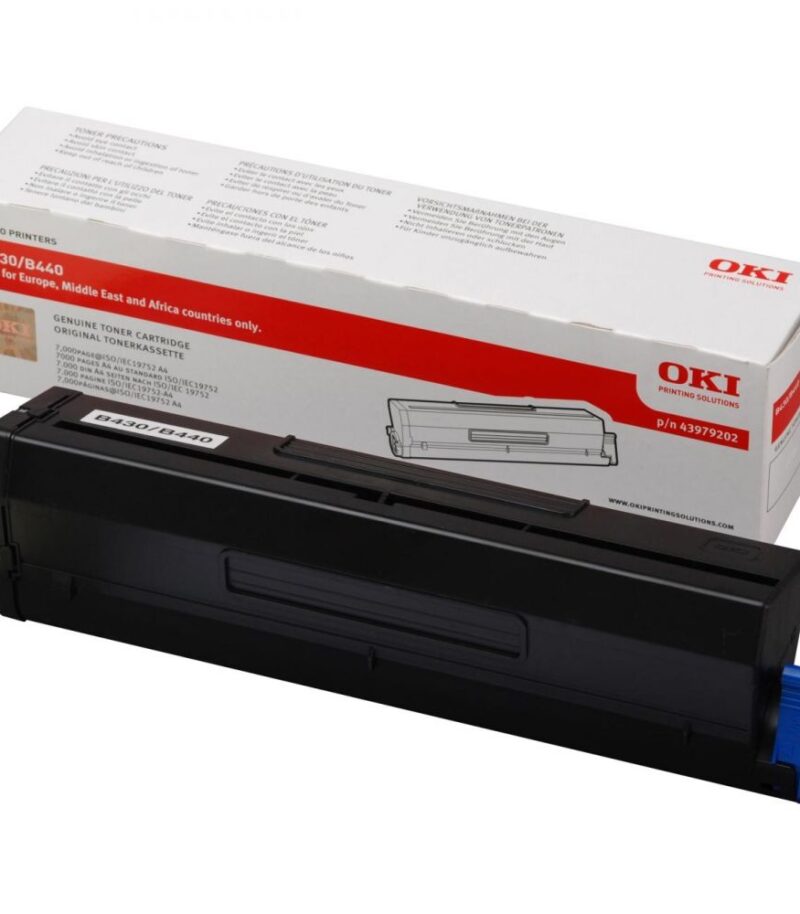 Toner Laser Oki 43979202 Black 7K Pgs