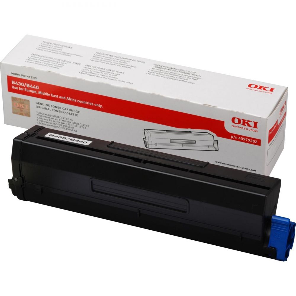 Toner Laser Oki 43979202 Black 7K Pgs