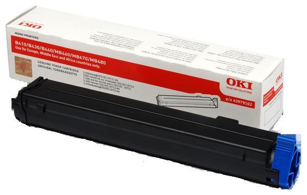 Toner Laser Oki 43979102 Black 3.5K Pgs