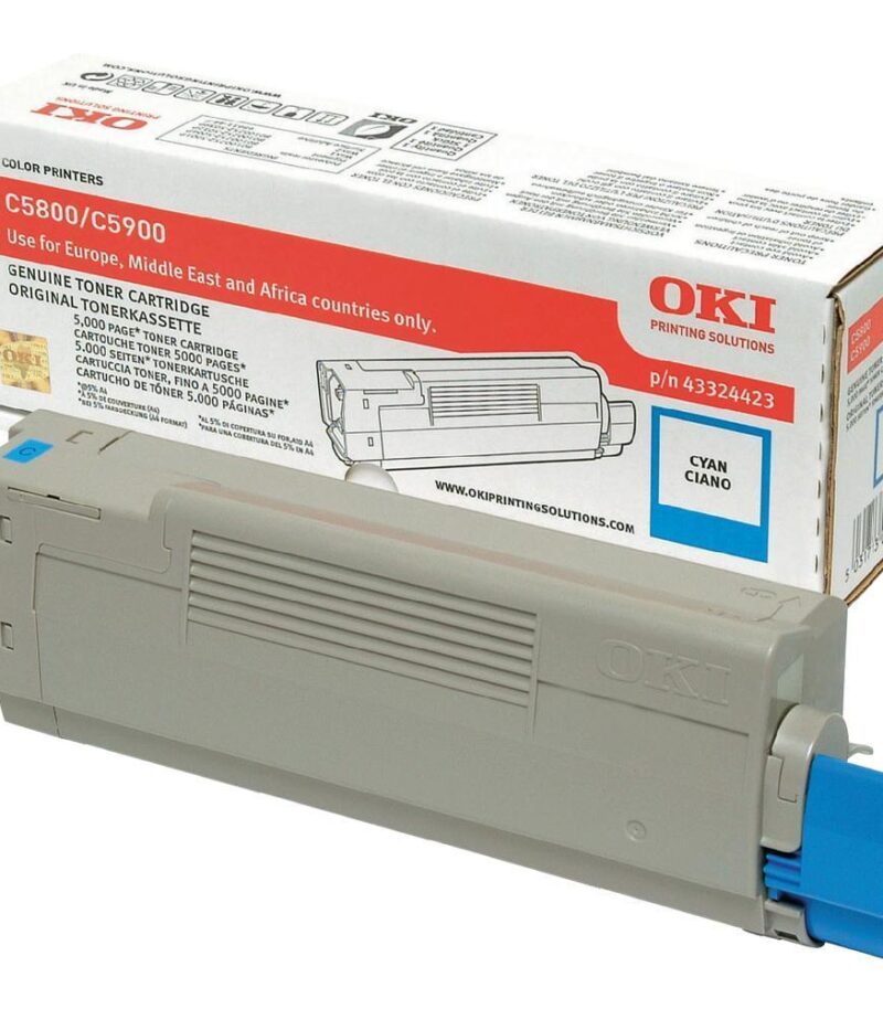 Toner Laser Oki 43324423 Cyan 5K Pgs