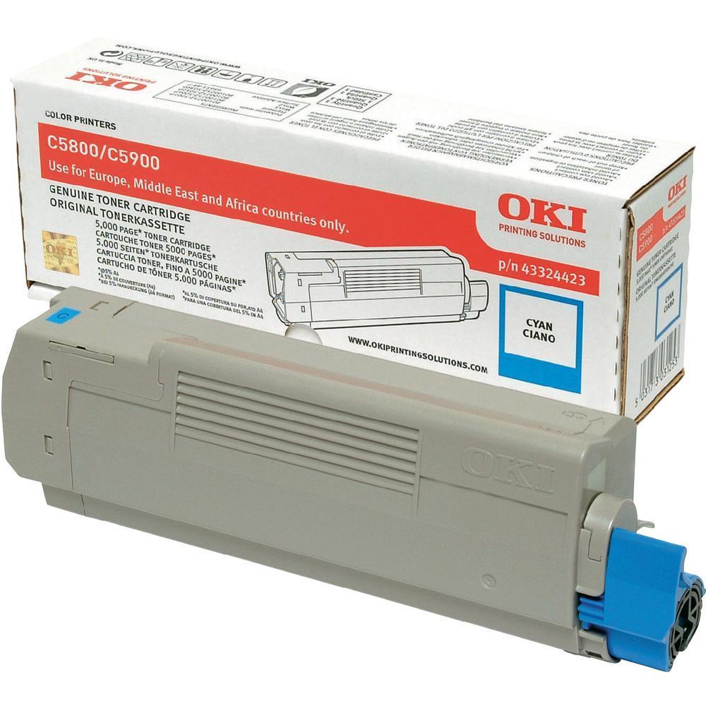 Toner Laser Oki 43324423 Cyan 5K Pgs