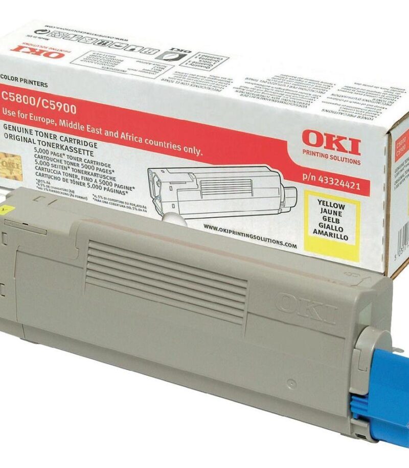 Toner Laser Oki 43324421 Yellow 5K Pgs