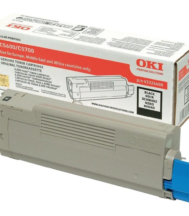 Toner Laser Oki 43324408 Black 6K Pgs