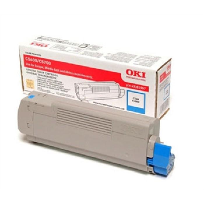 Toner Laser Oki 43381907 Cyan 2K Pgs