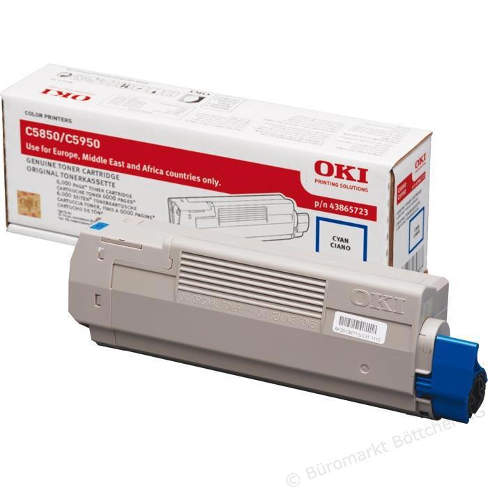 Toner Laser Oki 43865723 Cyan 6K Pgs