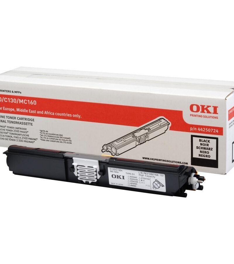 Toner Laser Oki 44250724 Black 2.5K Pgs