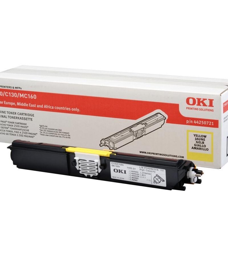 Toner Laser Oki 44250721 Yellow 2.5K Pgs