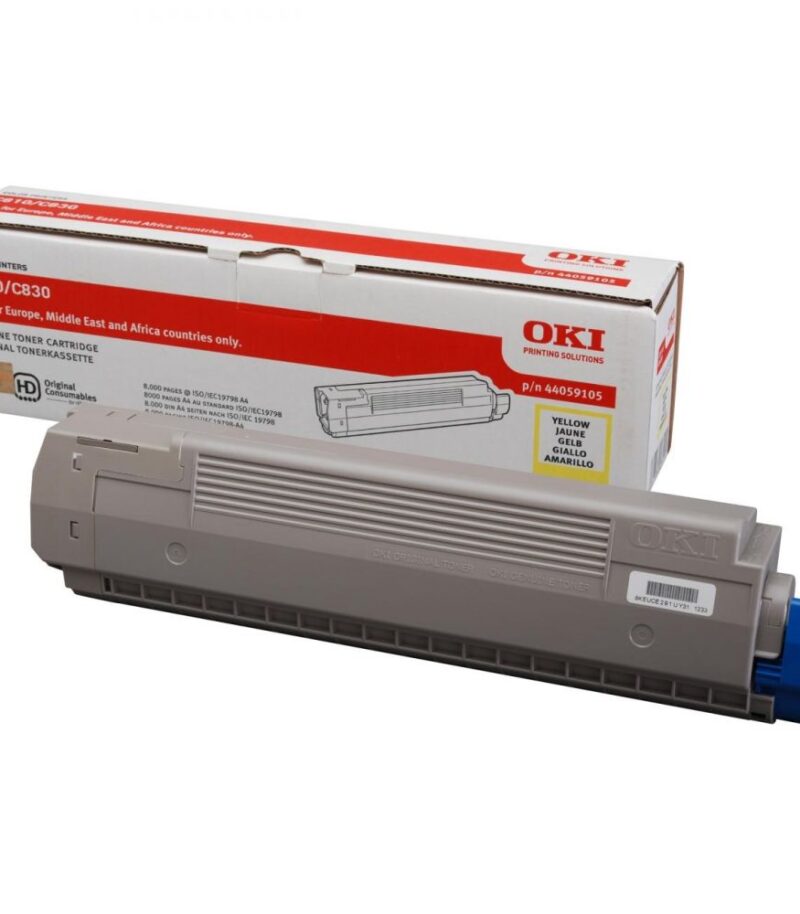 Toner Laser Oki 44059105 Yellow 8K Pgs