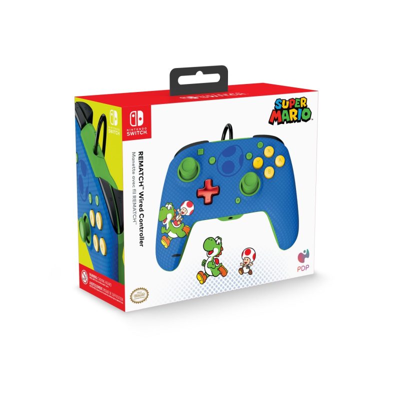 Pdp - Wired Controller for Nintendo Switch and Pc Toad-yoshi Rematch