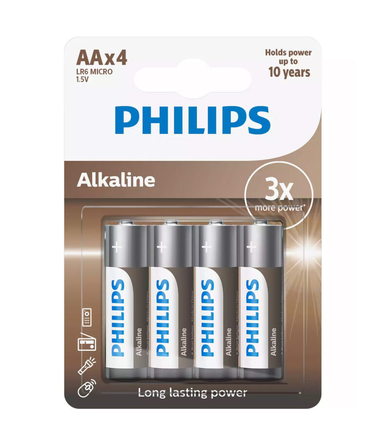 Philips LR6A4B.GRS Αλκαλικές μπαταρίες υψηλής απόδοσης 4 τμχ AA