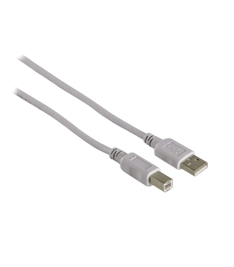 Powertech Cable USB 2.0 Α to Β - 3m - Γκρι Copper - CAB-U077