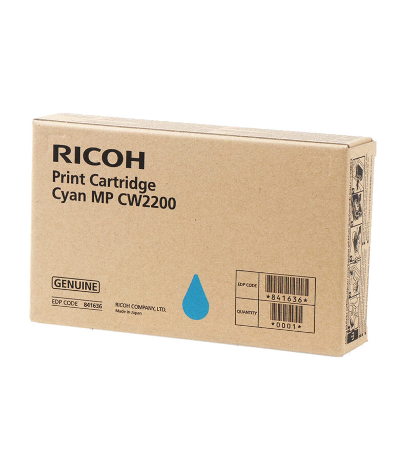 Ink Cart Ricoh MP-CW 2200 Cyan 440 Pgs