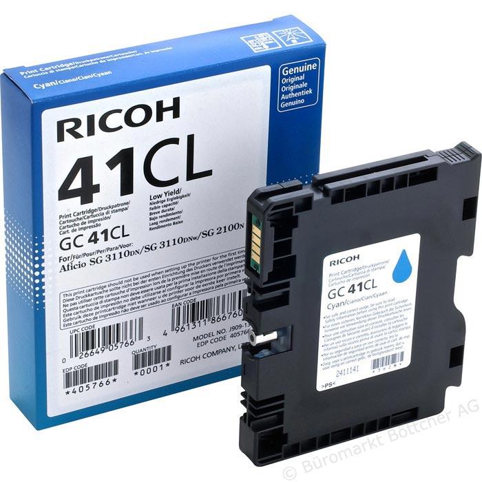 Gel Color Laser Ricoh GLGC41CL 405766 Cyan 600 Pgs