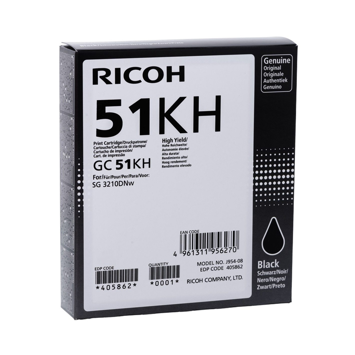 Toner Ricoh GC51KH  Black  2.9k