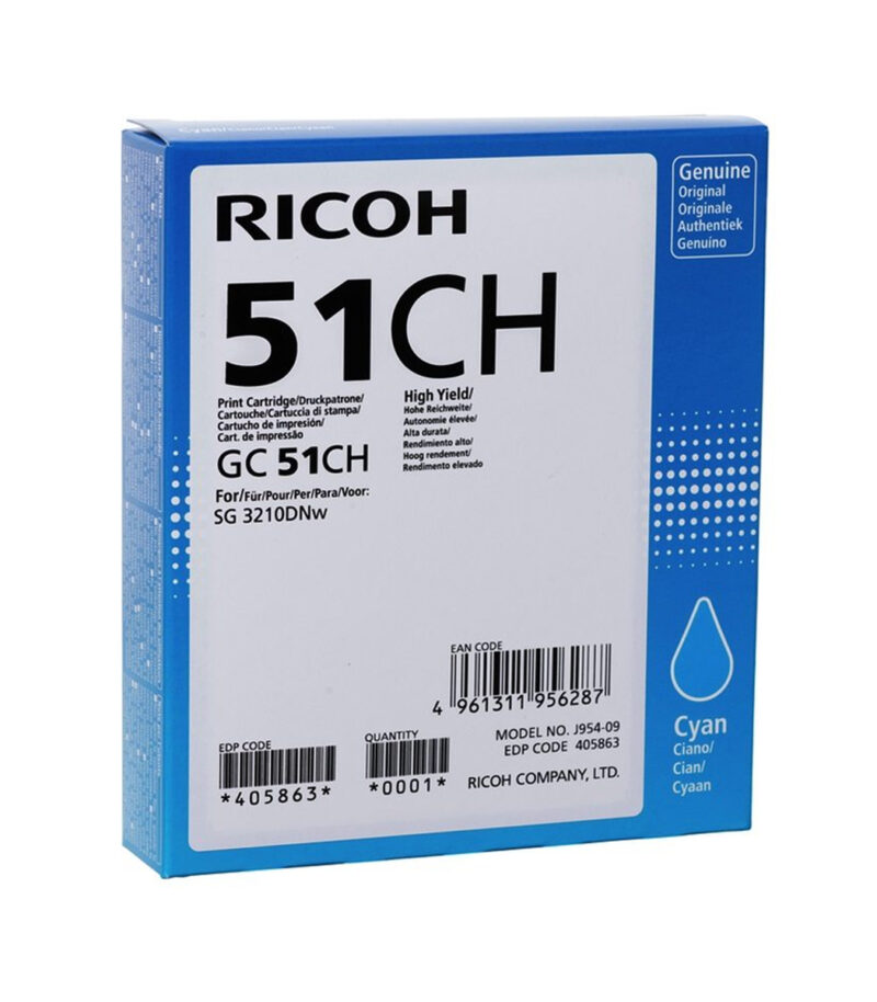 Toner Ricoh GC51CH  Cyan  2.5k