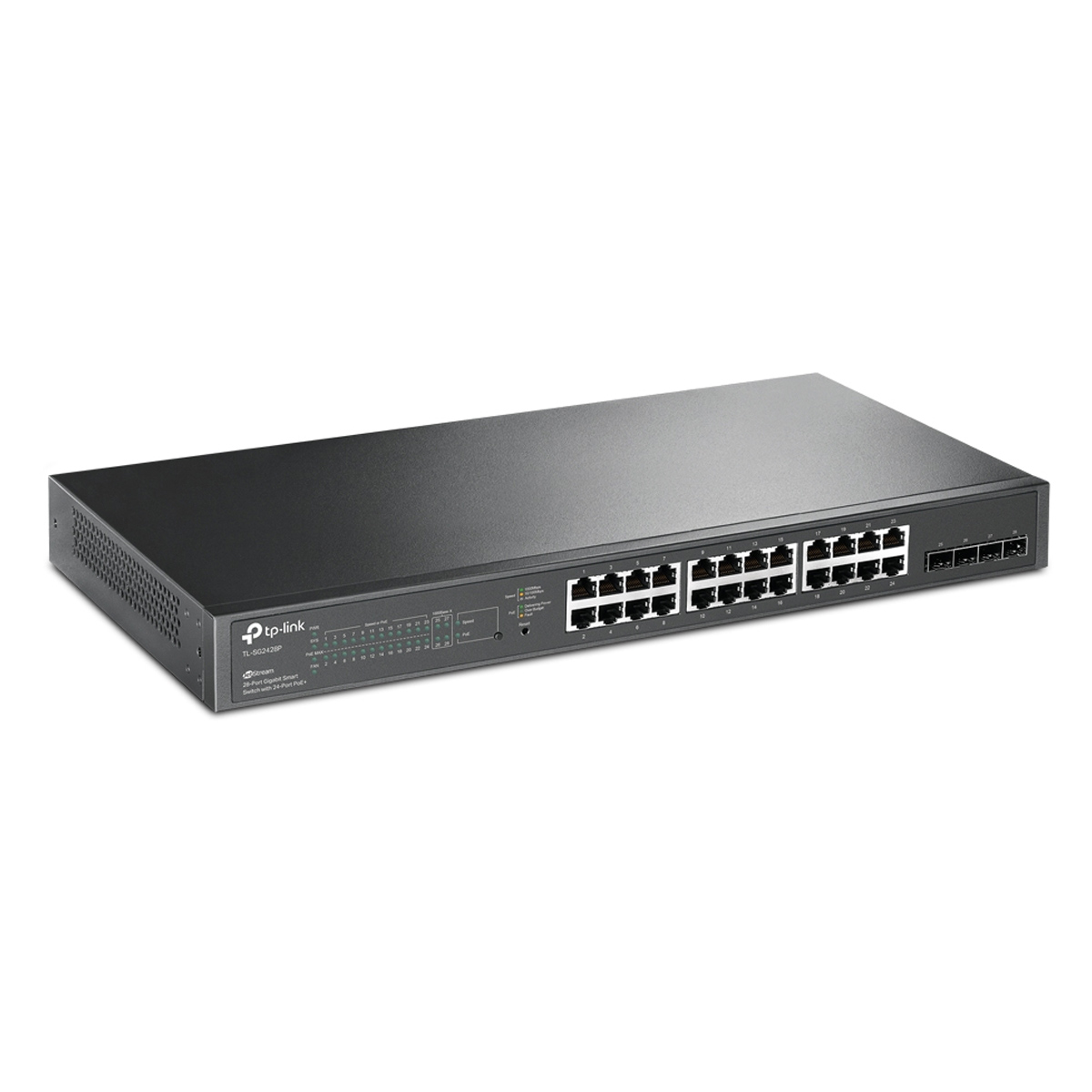 TL-SG2428P JetStream 28-Port Gigabit Smart Switch with 24-Port PoE+