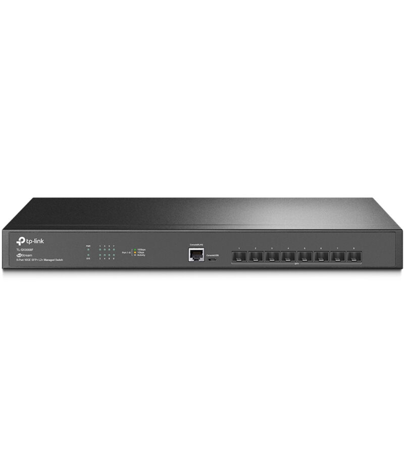 TP-Link JetStream 8-Port 10GE SFP+ L2+ Managed Switch - TL-SX3008F