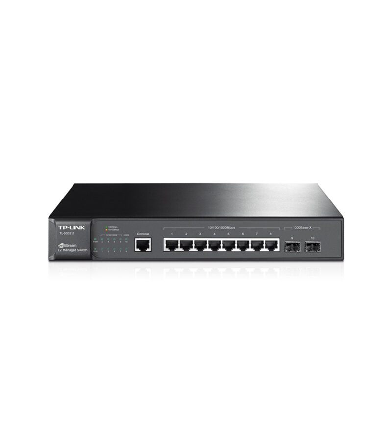 TP-Link JetStream 8-Port Gigabit L2+ Managed Switch with 2 SFP Slots - TL-SG3210