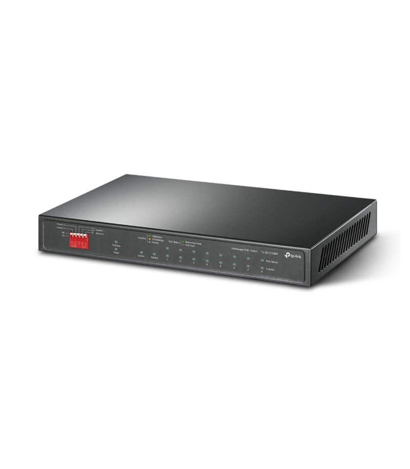 TP-Link TL-SG1210MP 10-Port Gigabit Desktop Switch with 8-Port PoE+