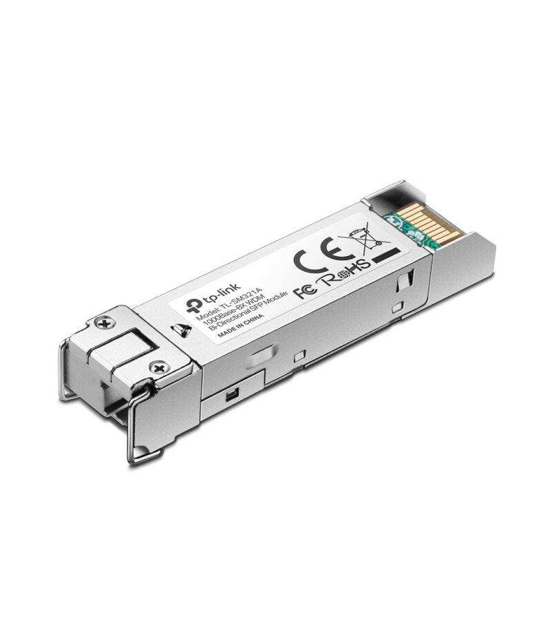 TP-Link TL-SM321A 1000Base-BX WDM Bi-Directional SFP Module, LC Connector, TX 1550nm RX 1310nm, Single-mode, 10km