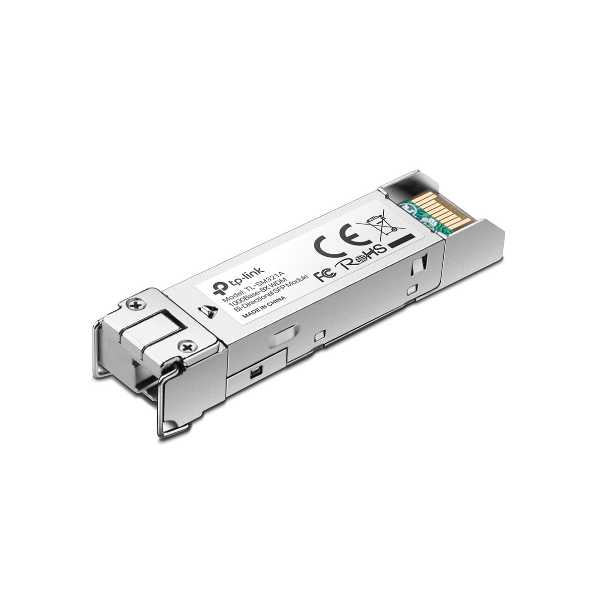 TP-Link TL-SM321A 1000Base-BX WDM Bi-Directional SFP Module, LC Connector, TX 1550nm RX 1310nm, Single-mode, 10km