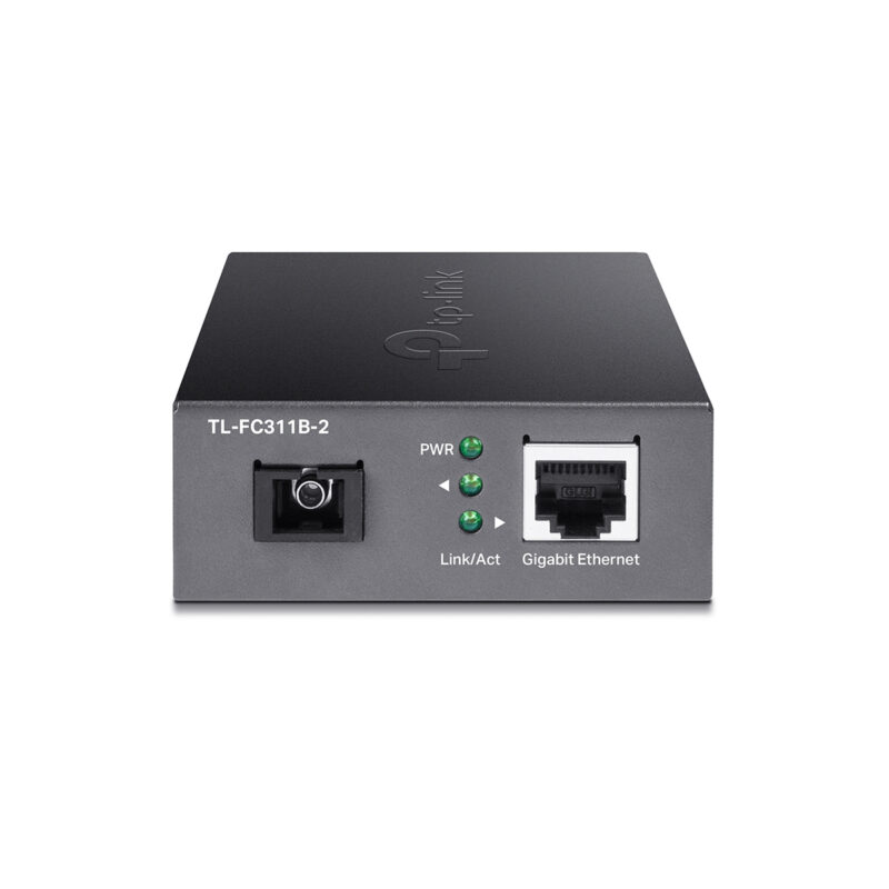TP-Link TL-FC311B-2 10 100 1000 Mbps RJ45 to 1000 Mbps Single-mode SC WDM Bi-Directional Fiber Converter