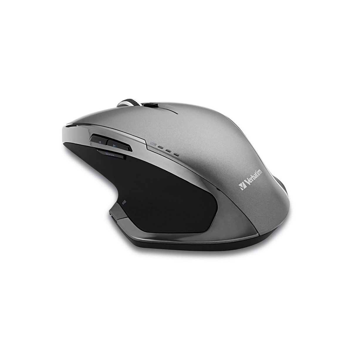 Verbatim 8-Button Wireless Blue LED Mouse Ασύρματο Ποντίκι Γκρι - 49041