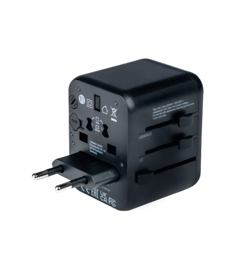 Verbatim UTA-01 Universal Travel Αντάπτορας με 2xUSB Charger - 49543