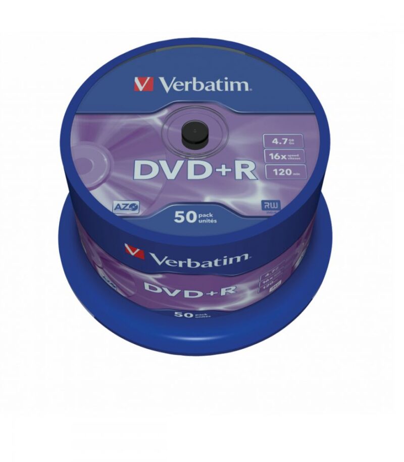 DVD+R VERBATIM 43550 AZO 4.7GB 16X MATT SILVER SURFACE