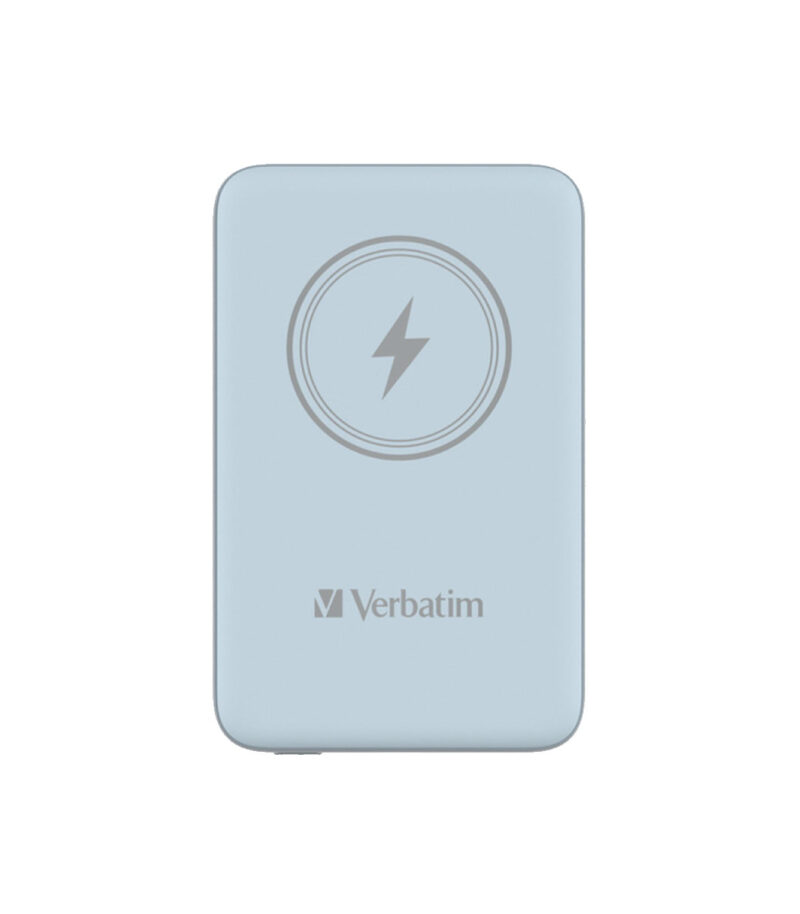 Verbatim Charge 'n' Go Magnetic Wireless Power Bank 10000 Blue