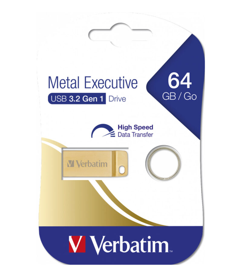 Verbatim Metal Executive 64GB USB 3.0 Stick Χρυσό