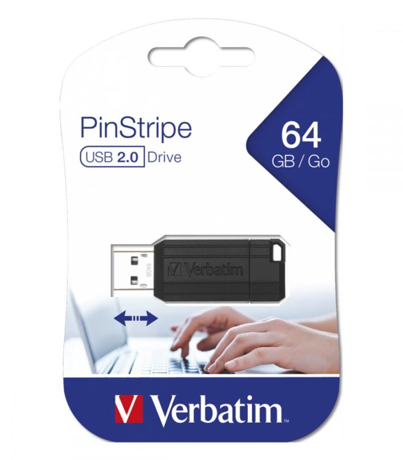 Memory USB 2.0 - 64GB - Store'n'Go Drive Pinstripe Pinstripe Black P-Blist